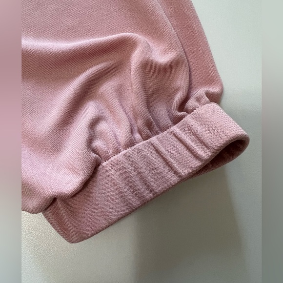 WHBM - Long Sleeve Off The Shoulder Light Pink Top - Picture 6 of 12